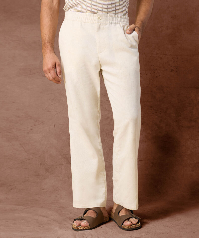 Pantal&oacute;n de Textura Suave Pierna Ancha Para Hombre
