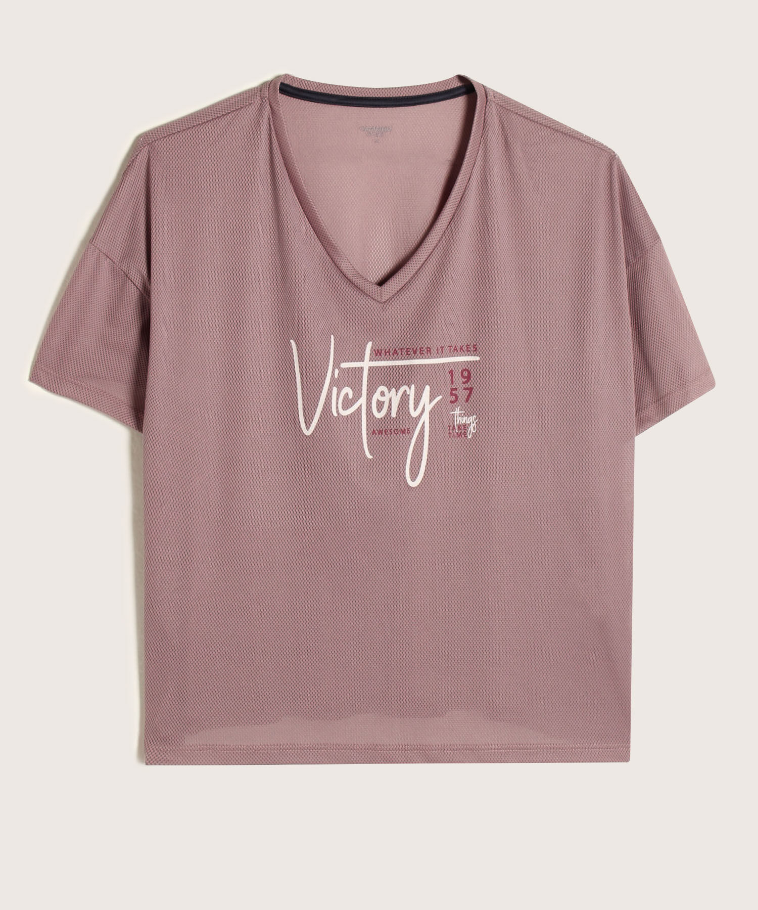 Camiseta Cuello V Con Screen