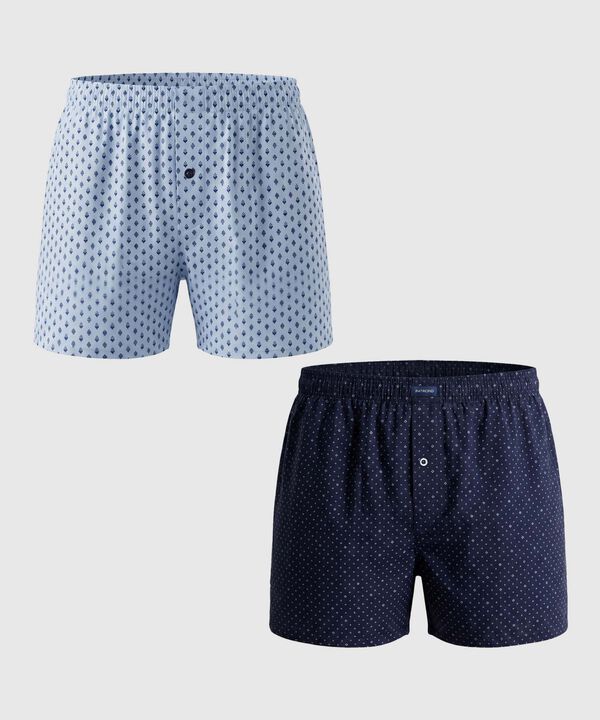 Pack X2 B&oacute;xers Sueltos Estampados Para Hombre