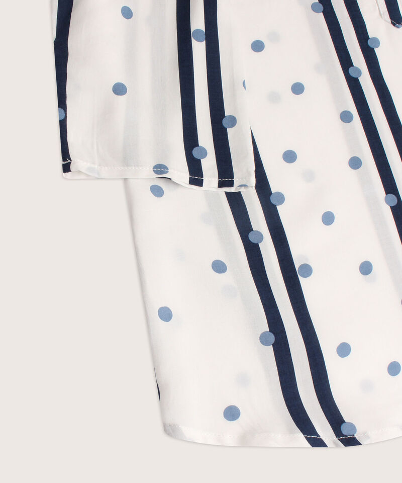 Blusa Pechera Estampada