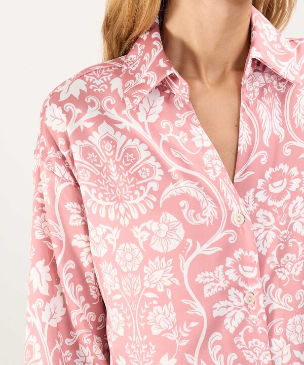 Camisa Satinada Estampada