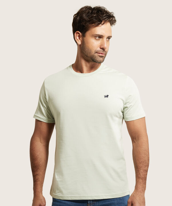 Camiseta Unicolor Cuello Redondo image number null