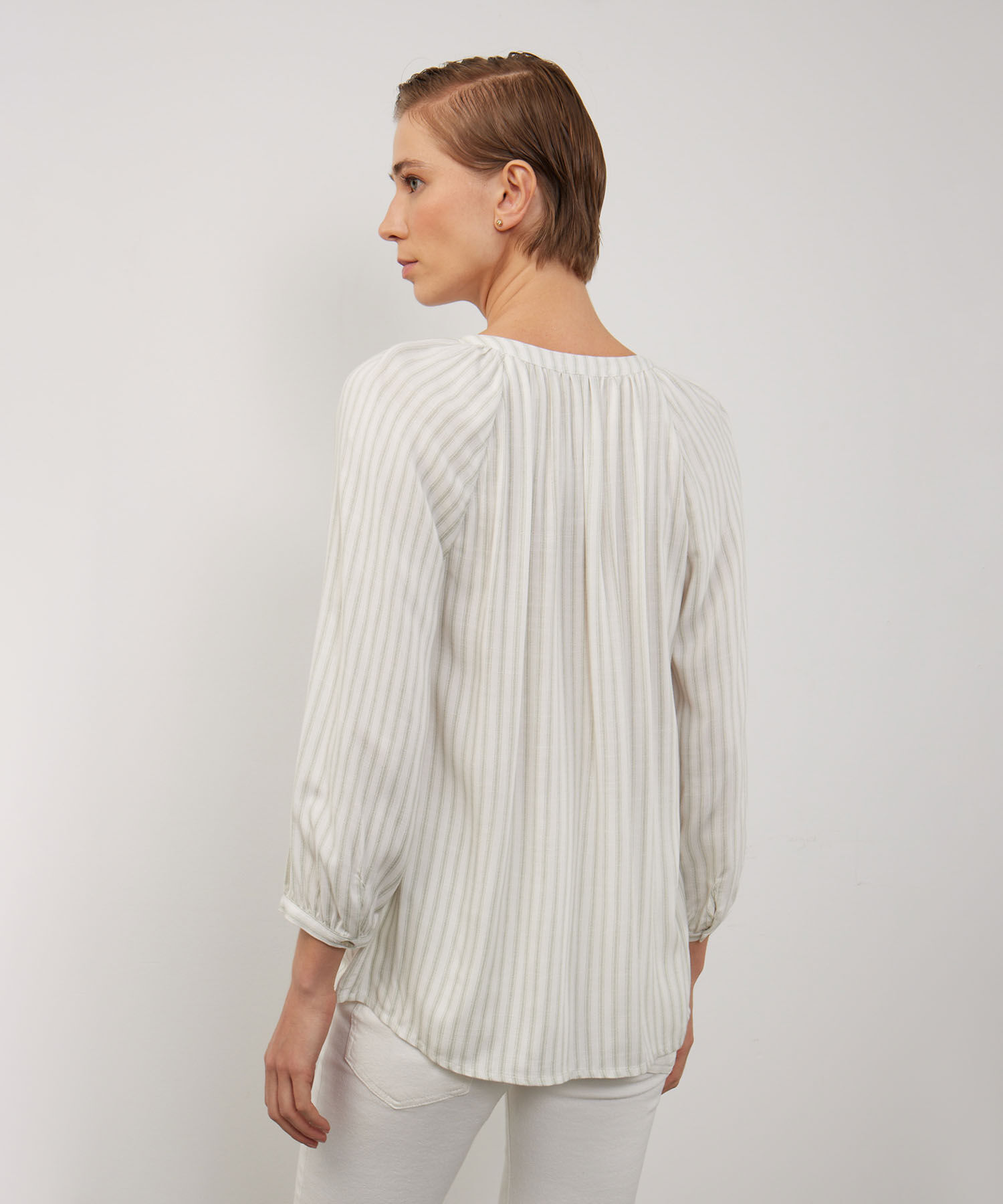 Blusa Manga Tres Cuartos Cuello Neru Estampada