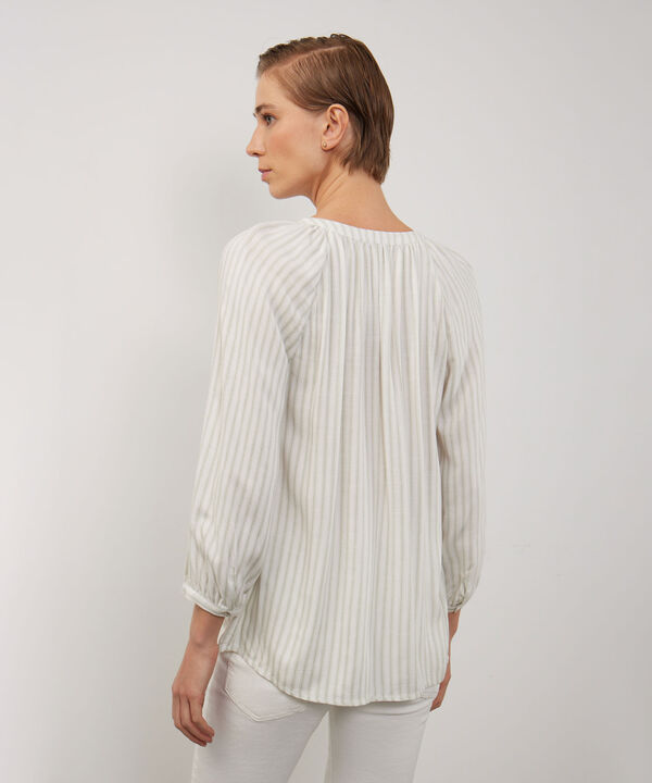 Blusa Manga Tres Cuartos Cuello Neru Estampada