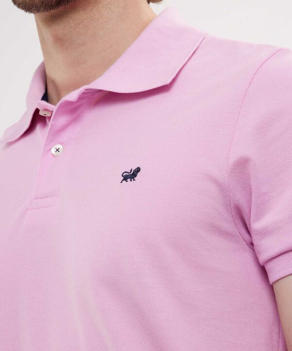 Polo Tejido Unicolor Cuello Y Puños Tejidos,Sin Bolsillo Con Hiladillo. image number null