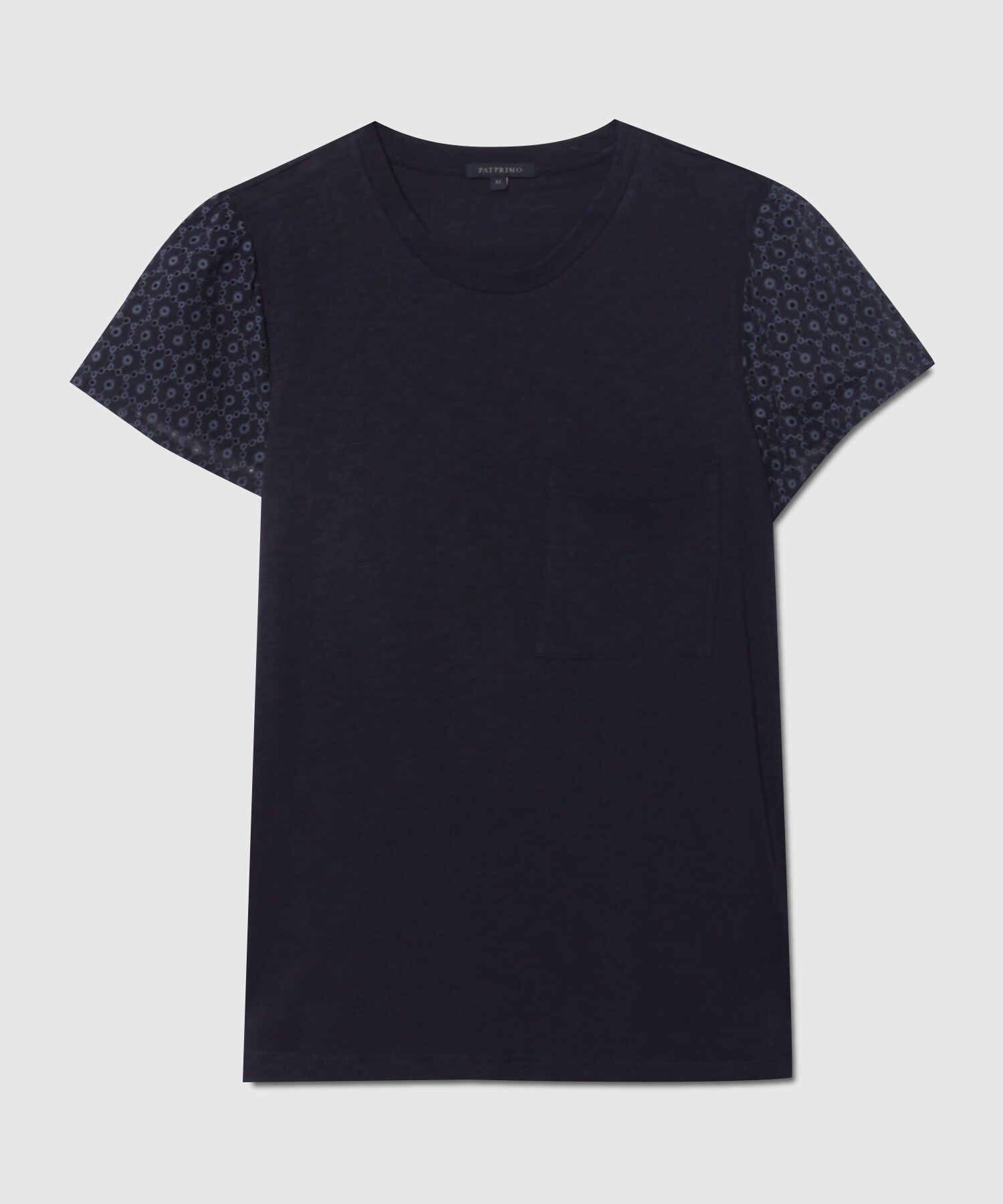 Camiseta Manga Corta en Ojalillo