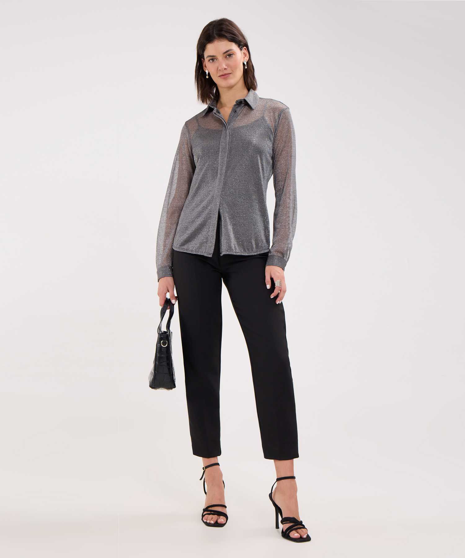 Camisa con Lurex