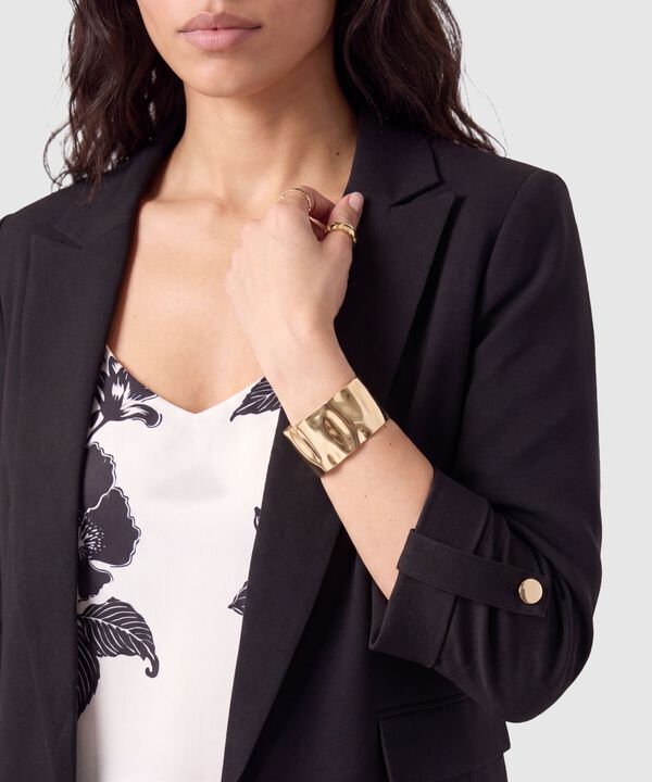 Blazer Casual Manga Larga Mujer