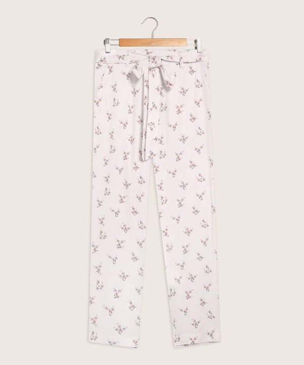 Pantalón Fluido Con Cinturón