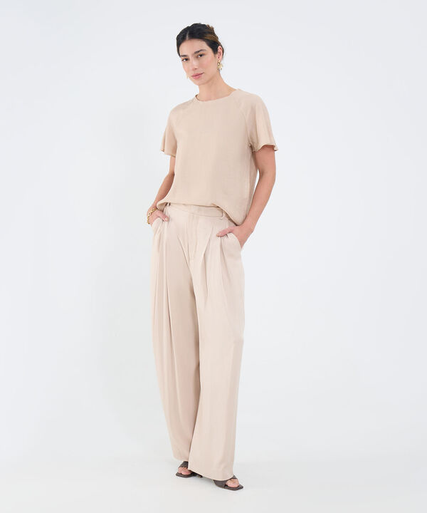 Blusa Manga Corta Texturizada image number null