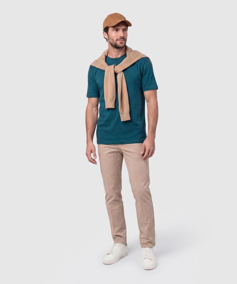 Camiseta Texturizada Manga Corta Para Hombre