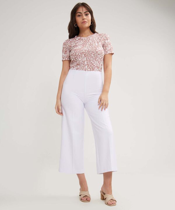 Pantalón Culotte Unicolor image number null
