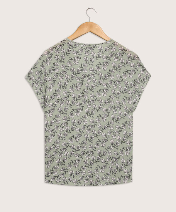 Blusa Manga Corta Con Prense
