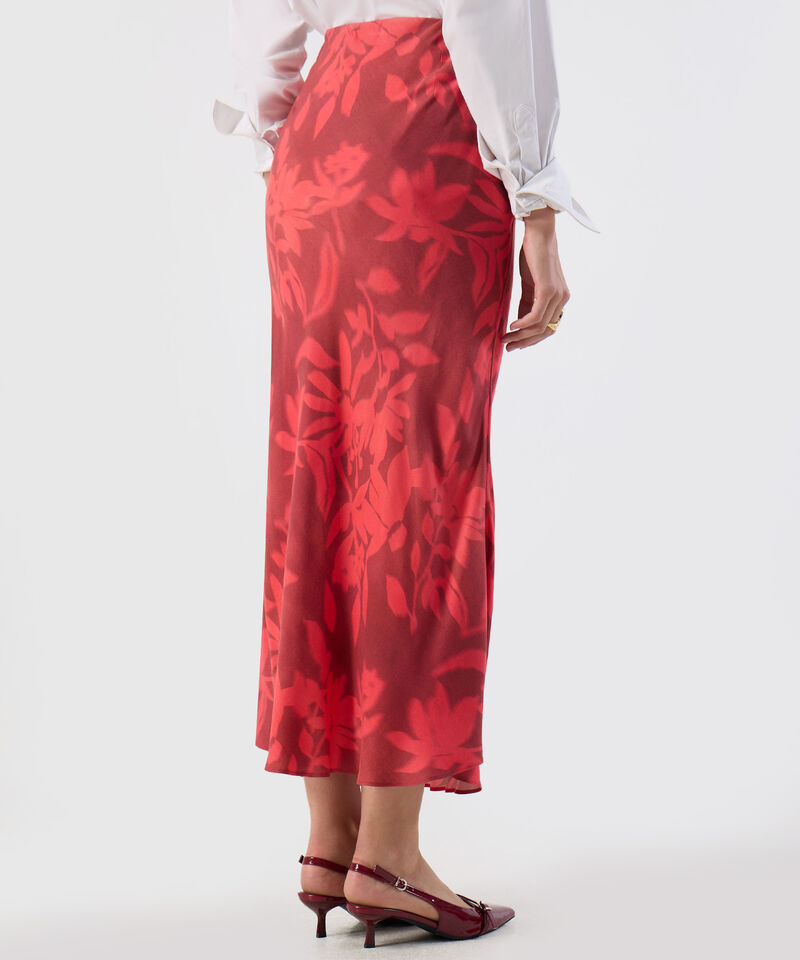 Falda Larga Estampada 