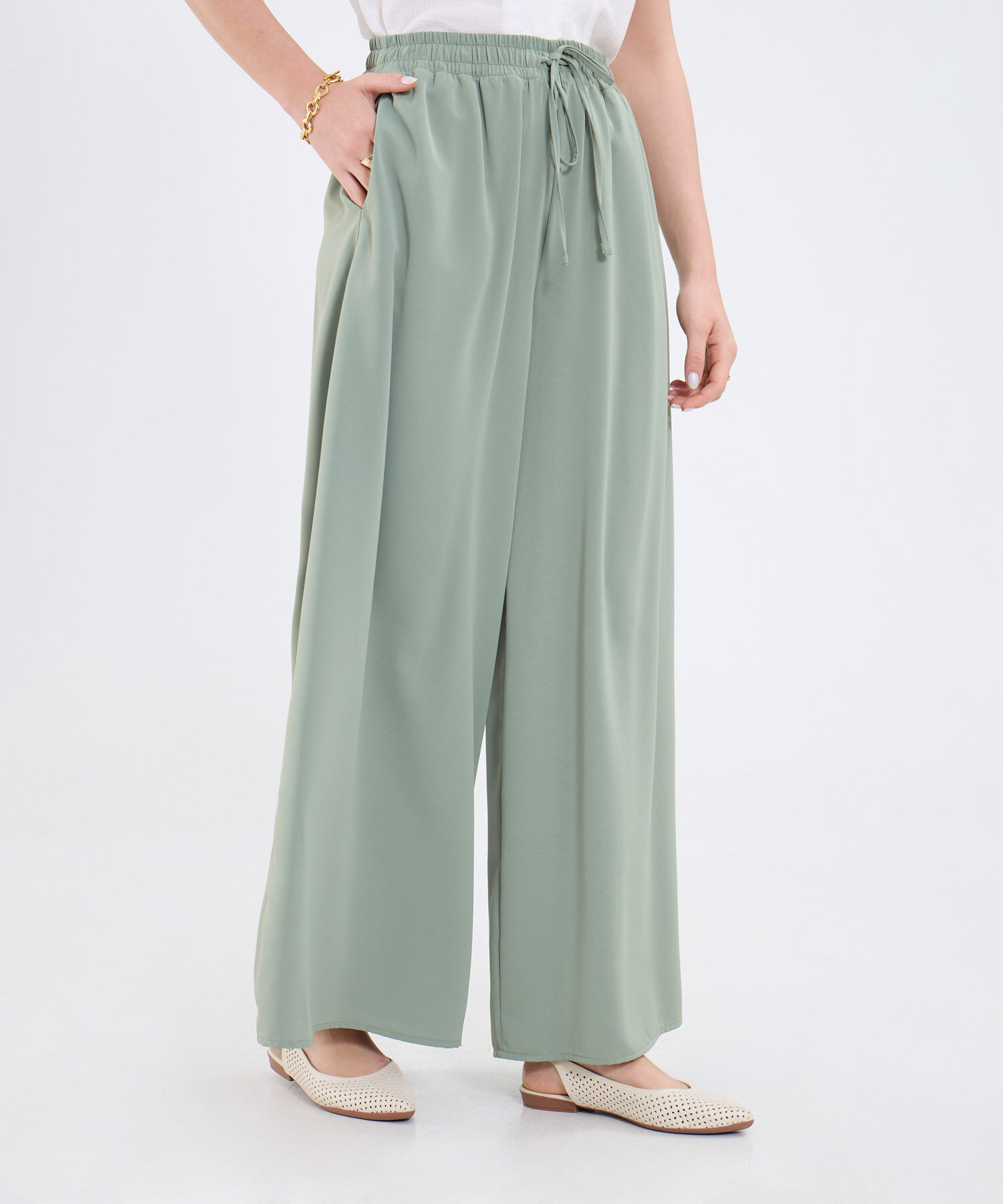 Pantalón Fluido Unicolor