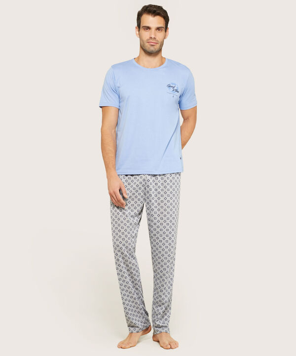 Pijama Corto Largo. Camiseta Screen