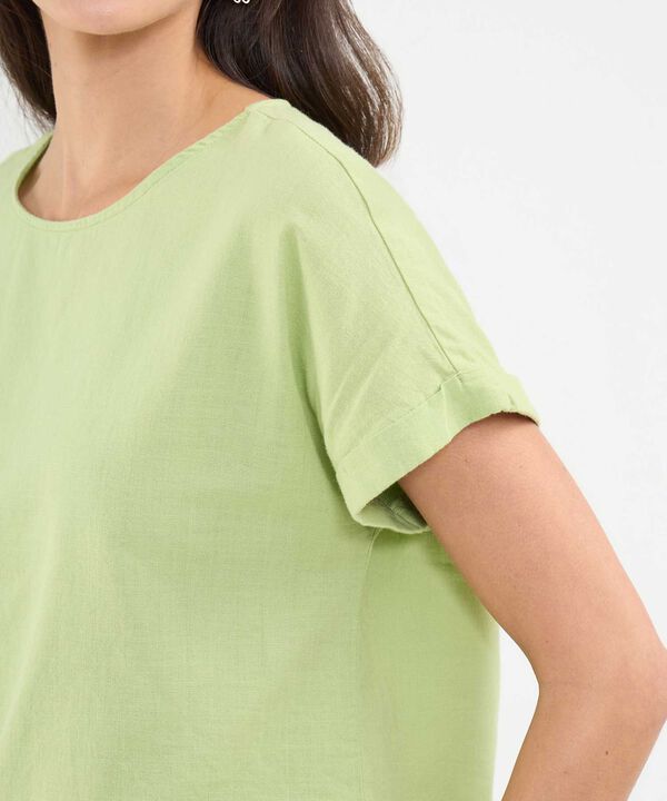 Blusa en Efecto Lino