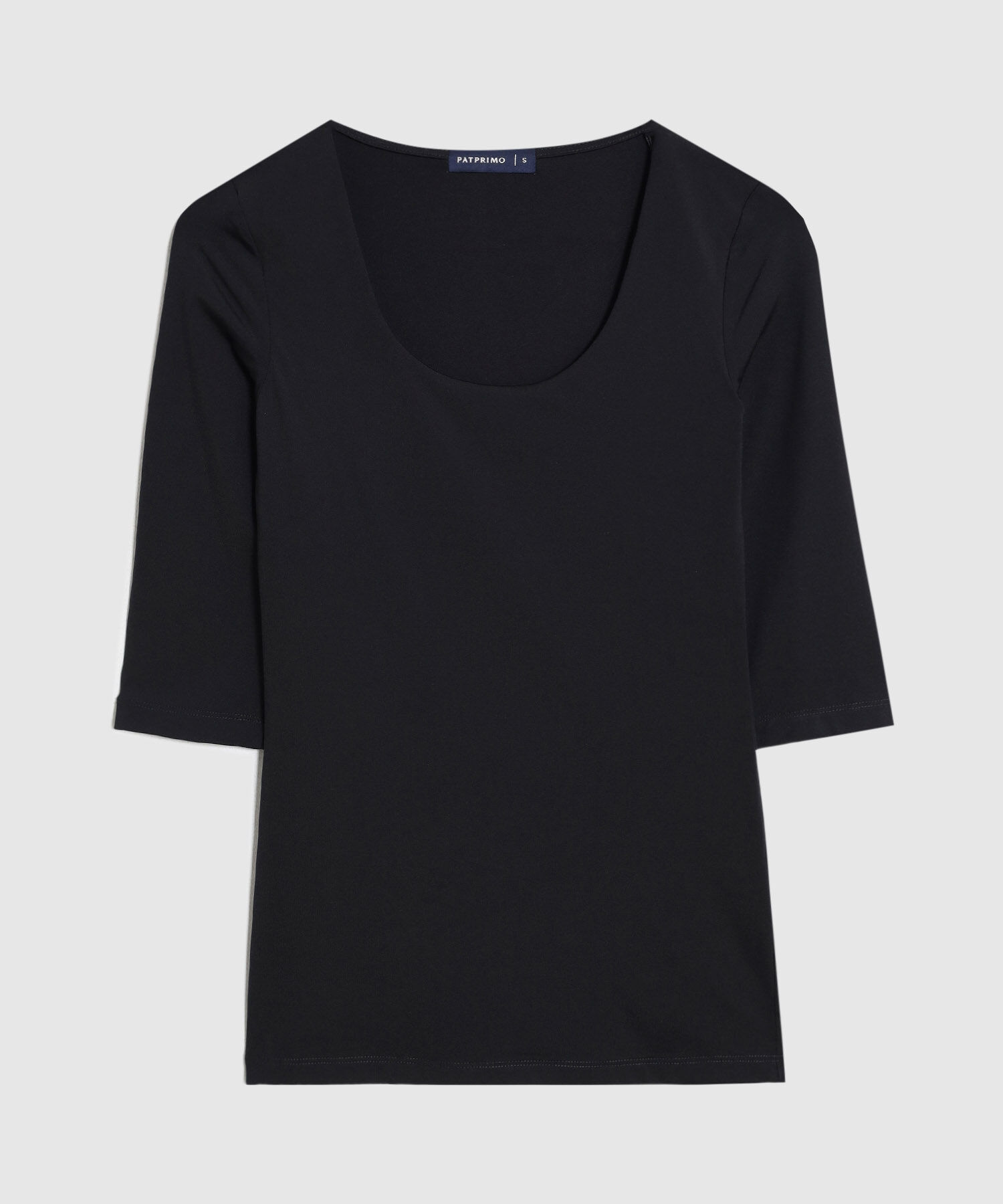 Camiseta B&aacute;sica Manga 3/4 Para Mujer