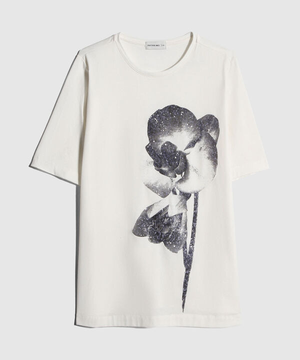 Camiseta Estampada con Brillos