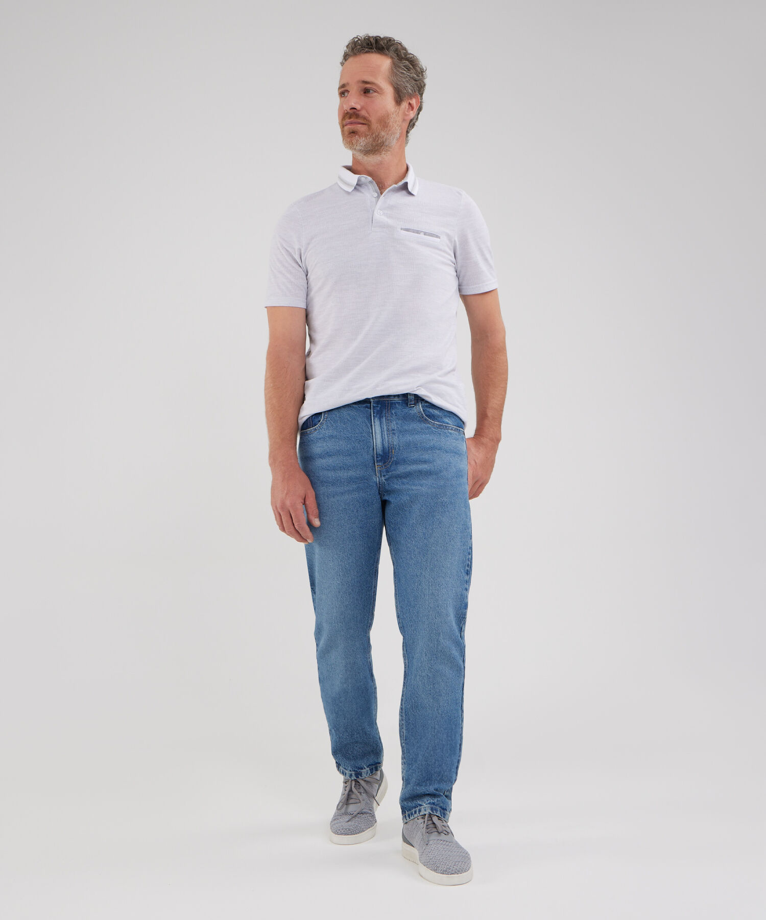 Polo Preteñida Cuello Tejido