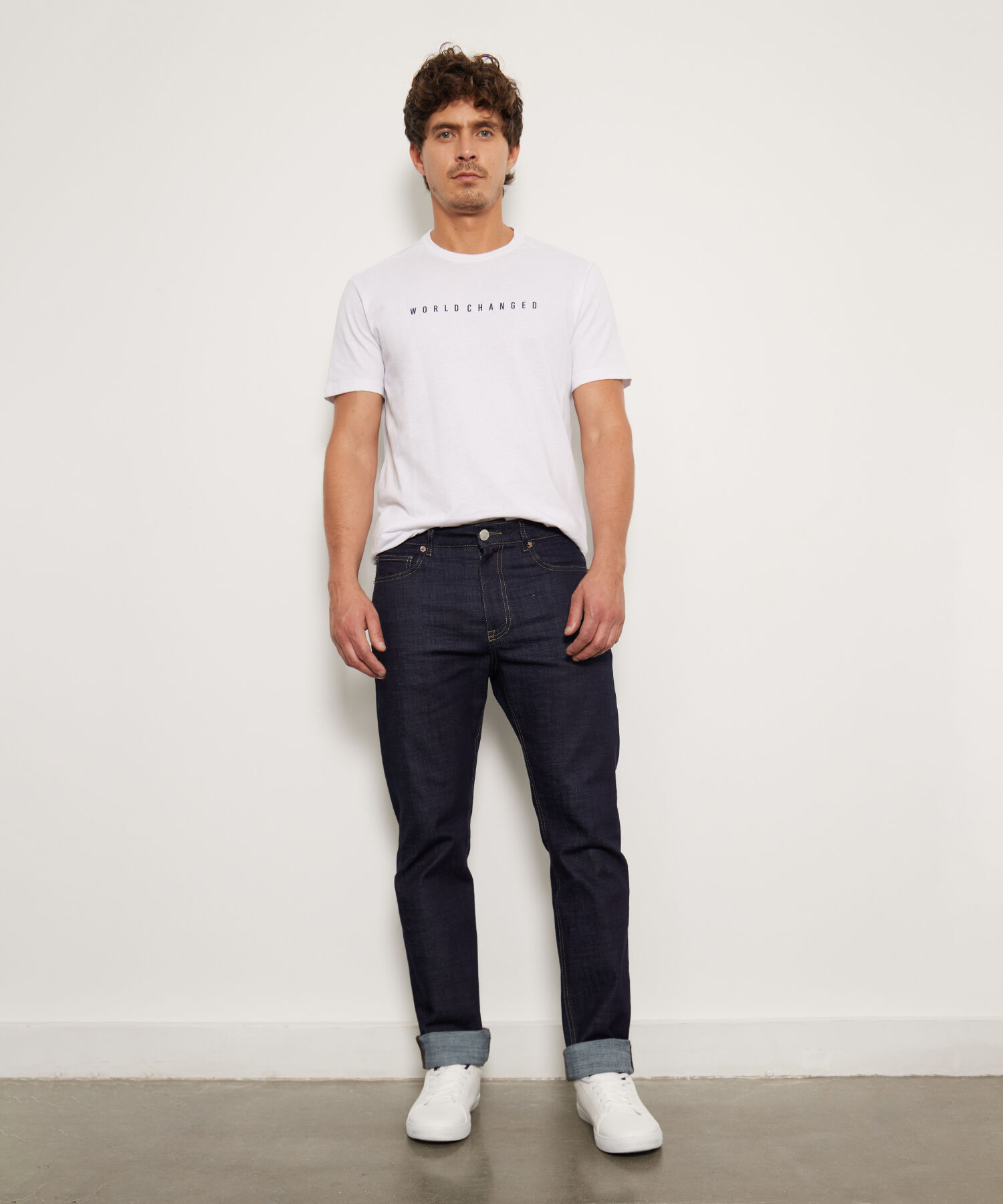 Jean Regular Classic Tono Azul Raw
