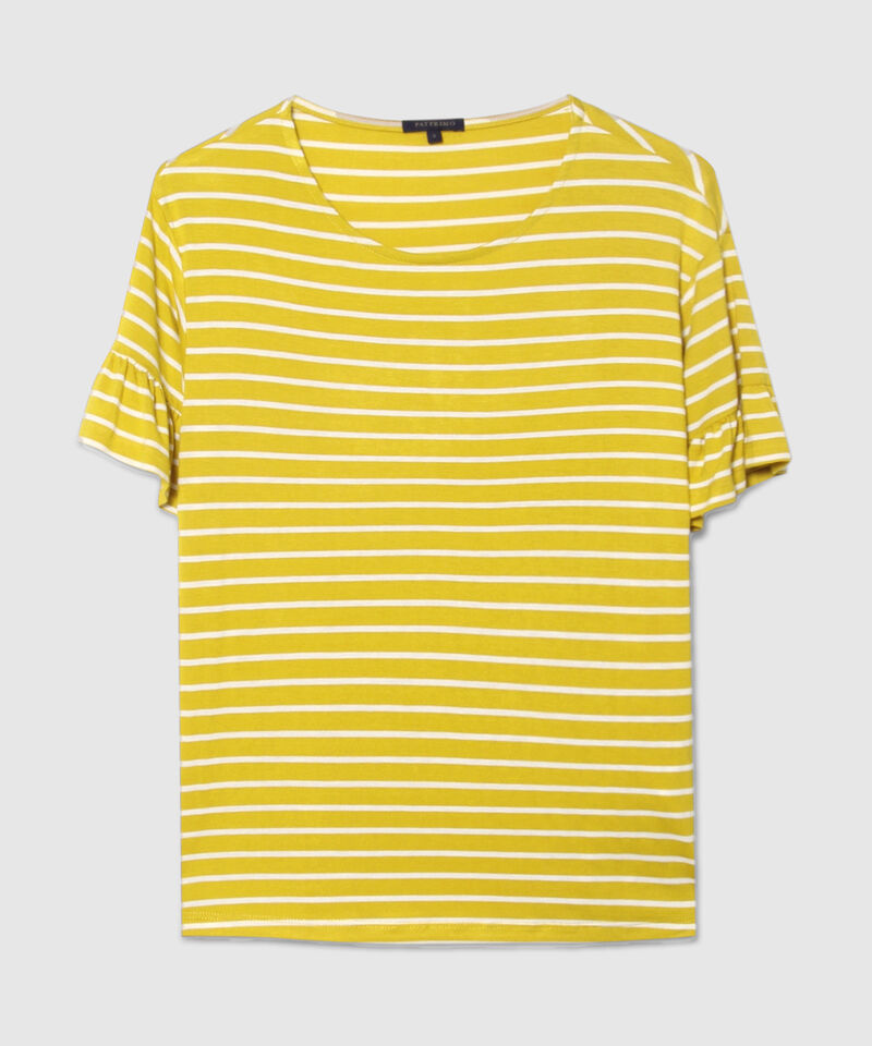 Camiseta Manga Acampanada Con Recogido