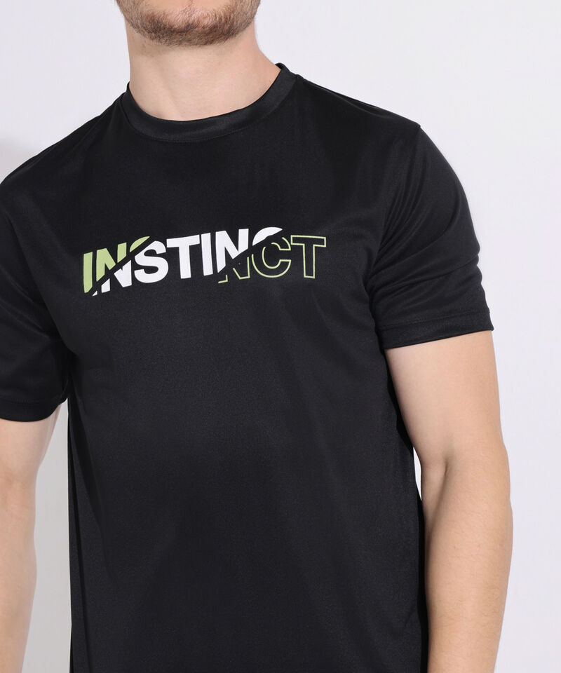 Camiseta Para Hombre, Cuello Redondo, Manga Corta Con Estampado