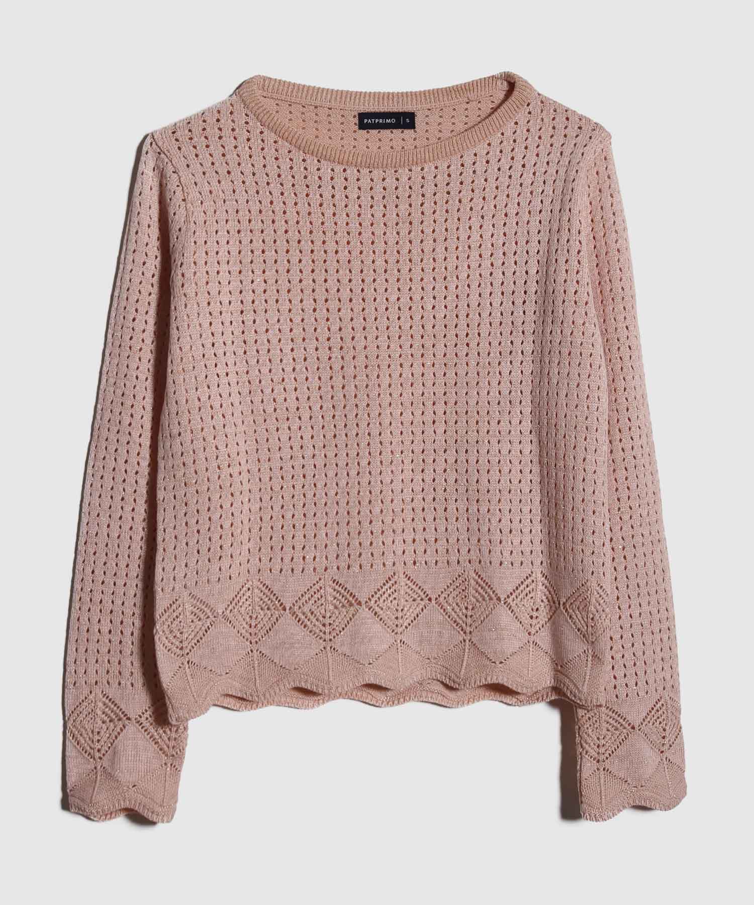 Saco Manga Larga Con Lurex