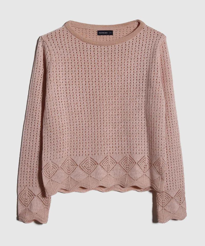 Saco Manga Larga Con Lurex