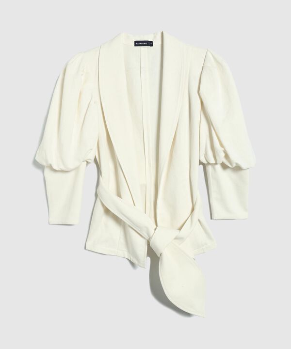 Blazer Unicolor Con Manga Bombacha