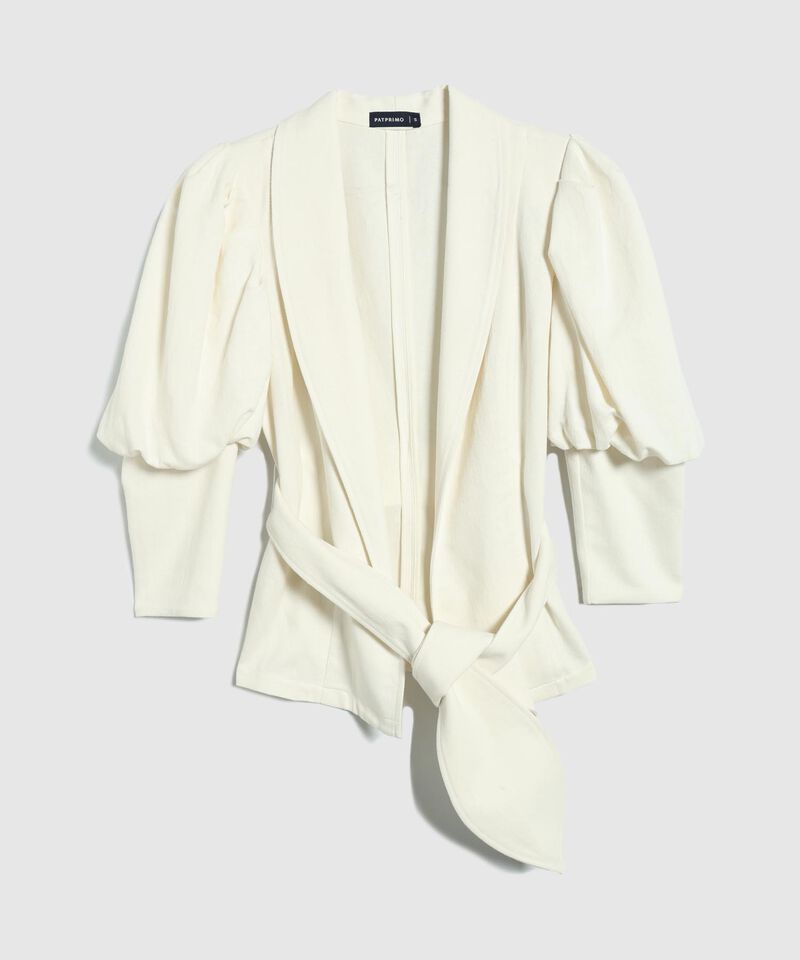 Blazer Unicolor Con Manga Bombacha