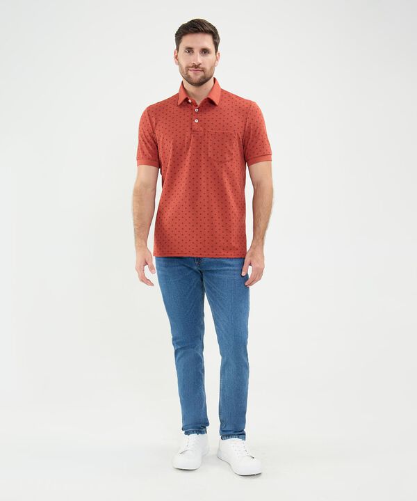 Polo Estampado de Rombos