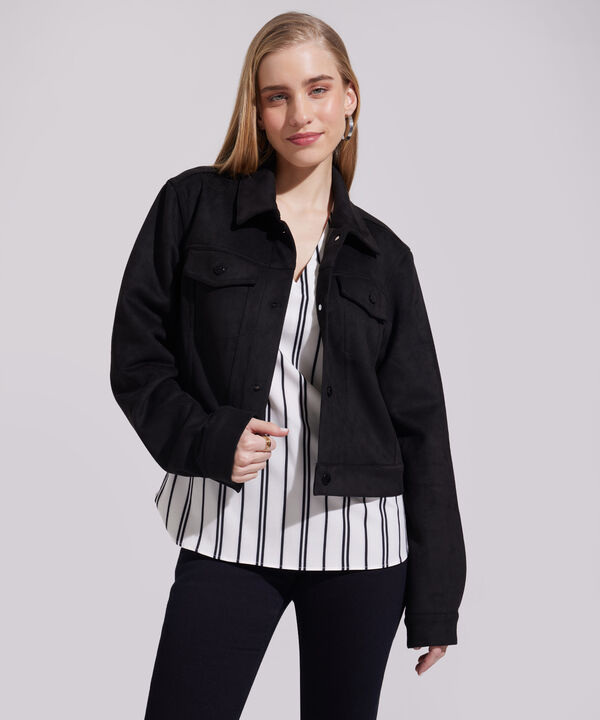 Chaqueta Corta Con Botones En Frente image number null