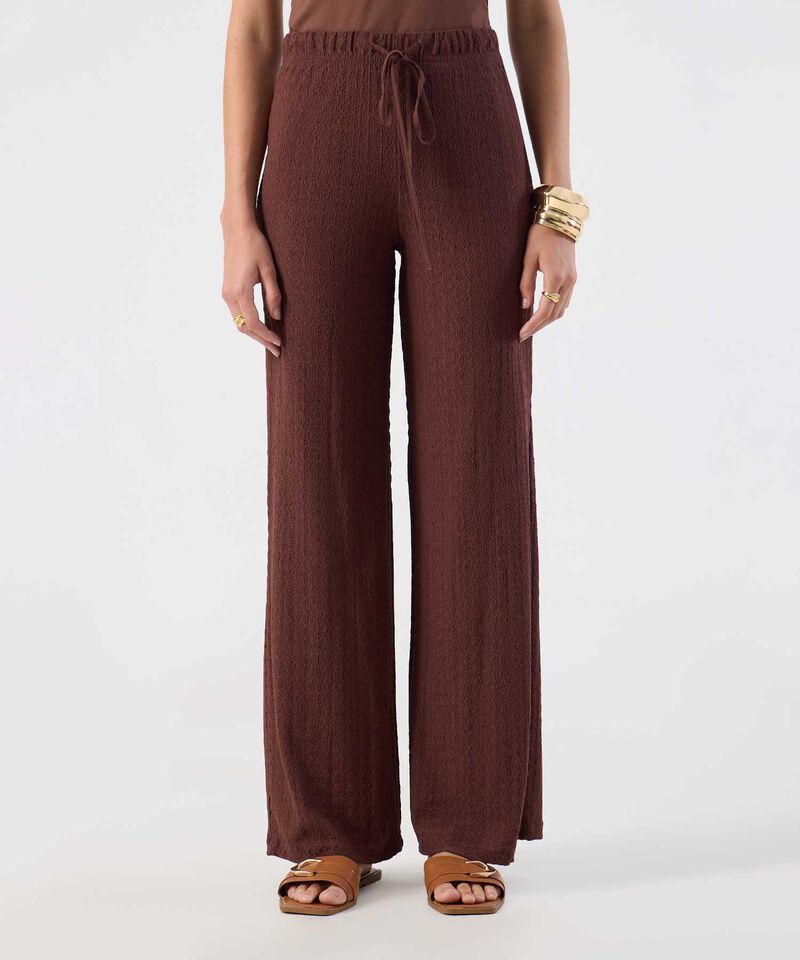 Pantal&oacute;n Tejido Amplio C&oacute;modo Para Mujer