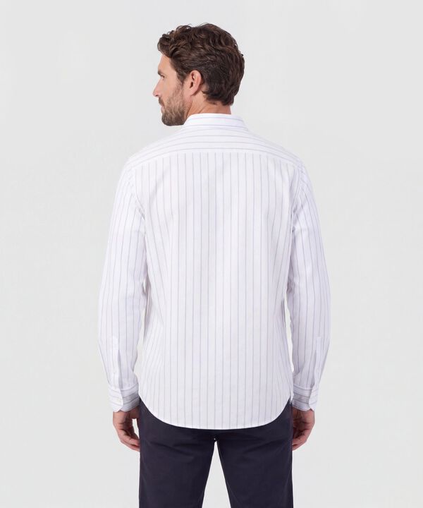 Camisa Hombre Manga Larga A Rayas