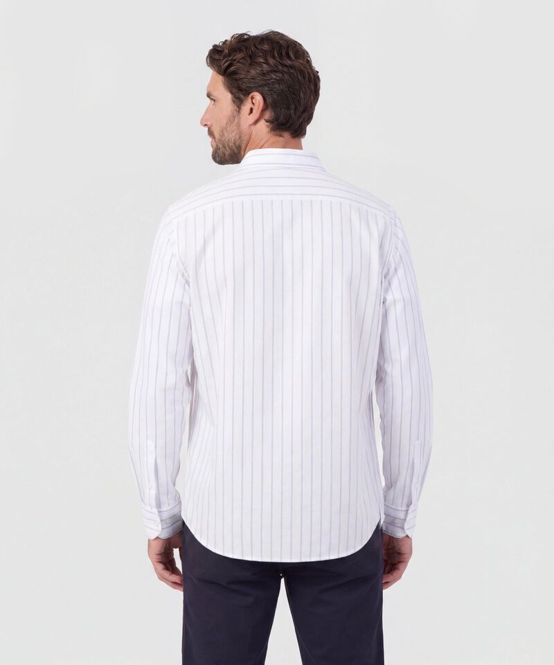 Camisa Hombre Manga Larga A Rayas