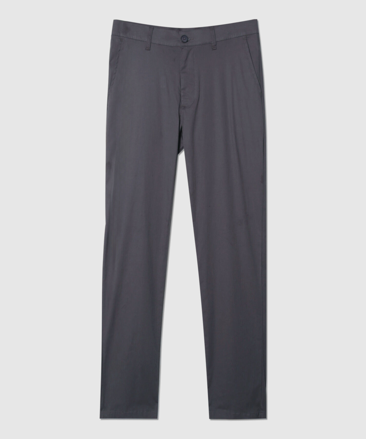 Pantalón Chino Unicolor Con Silueta Slim Fit