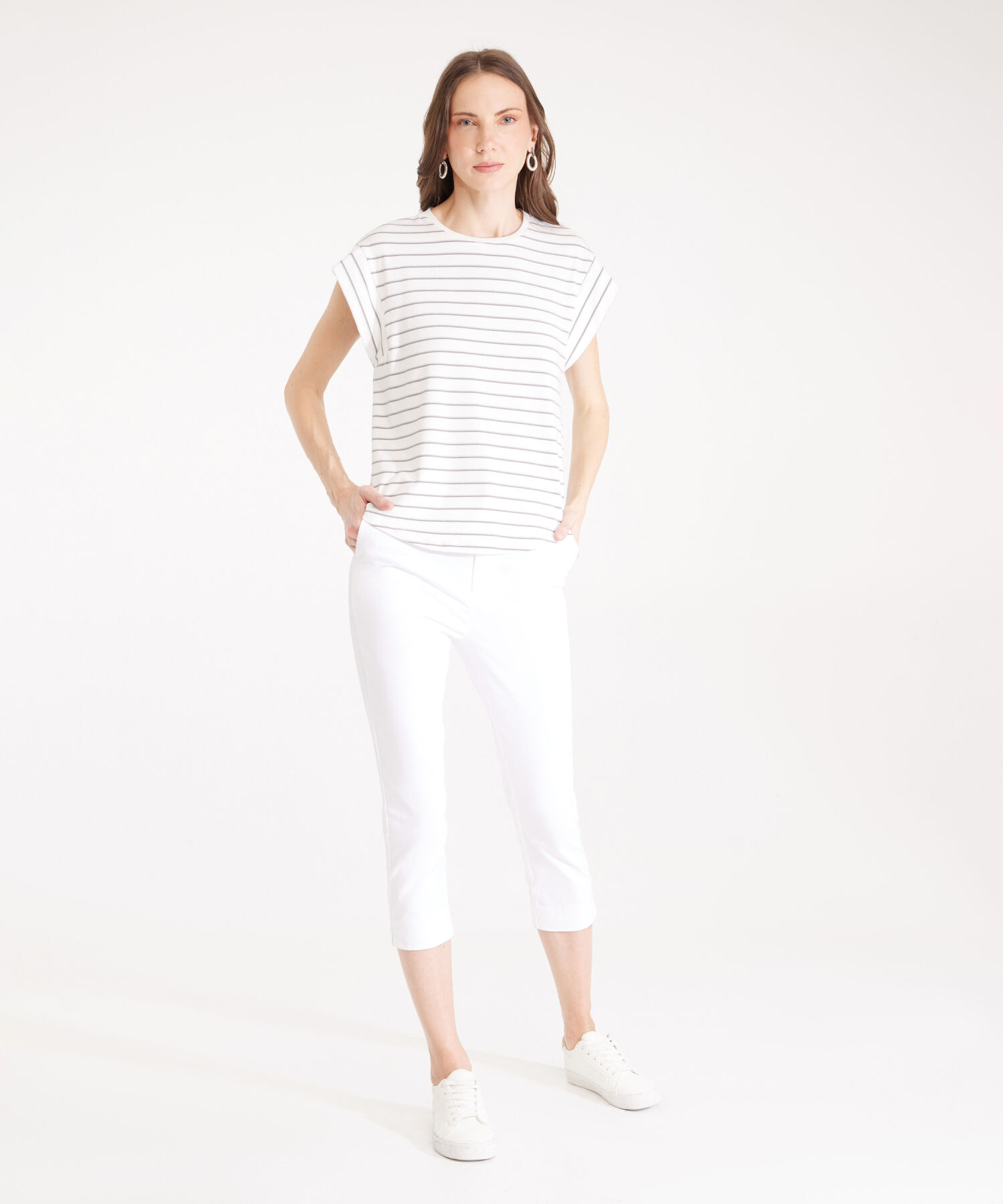 Pantalón Capri Unicolor