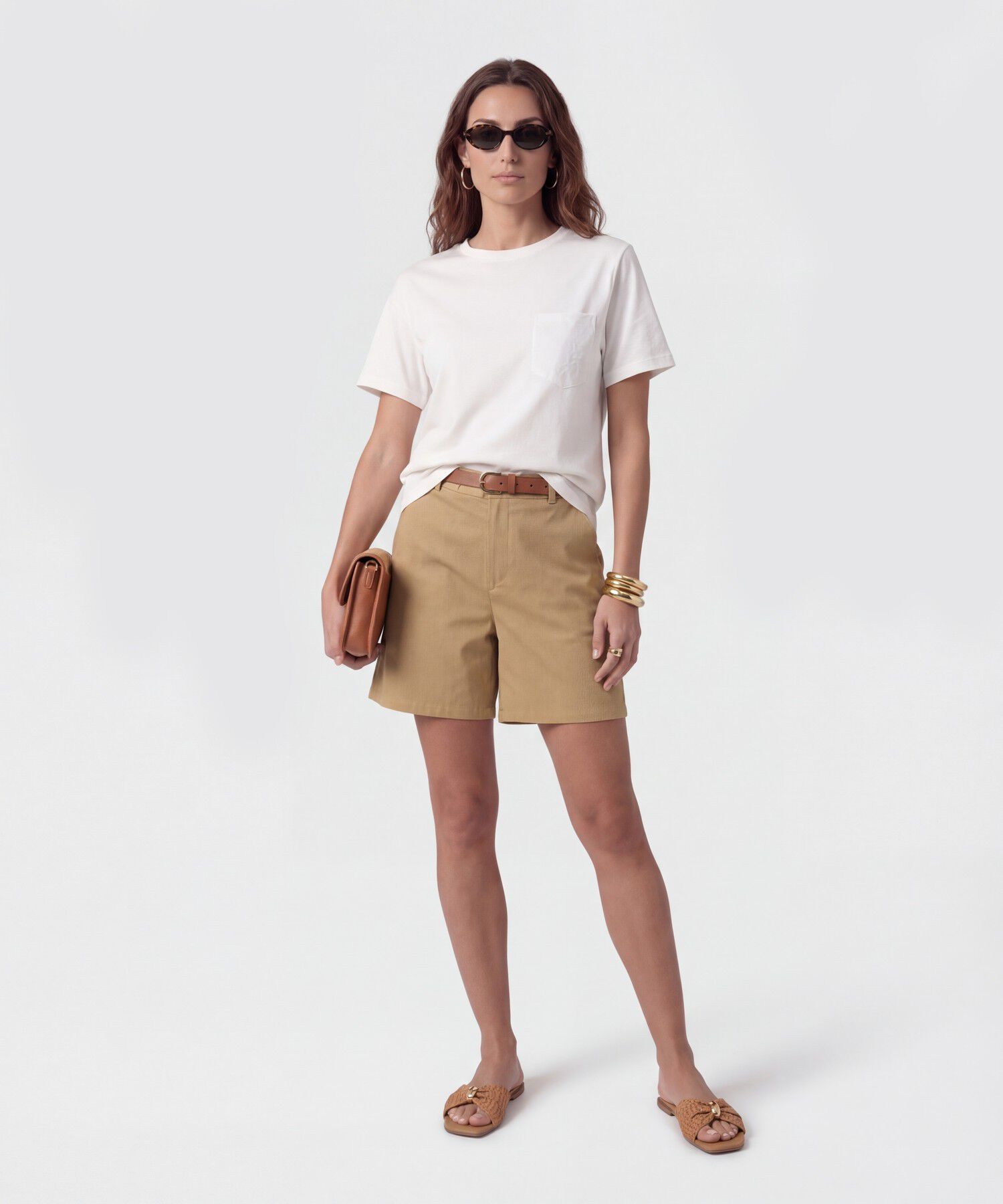 Bermuda De Silueta Recta Para Mujer