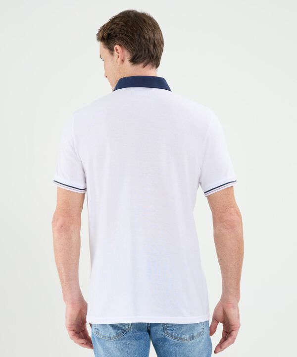 Polo Cuello Máquina Preteñida Con Bolsillo Para Hombre