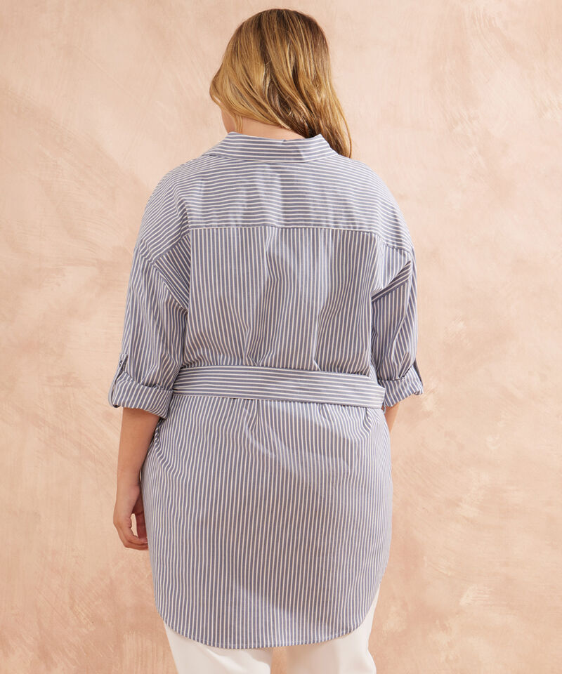 Camisa Preteñida Con Cinturón