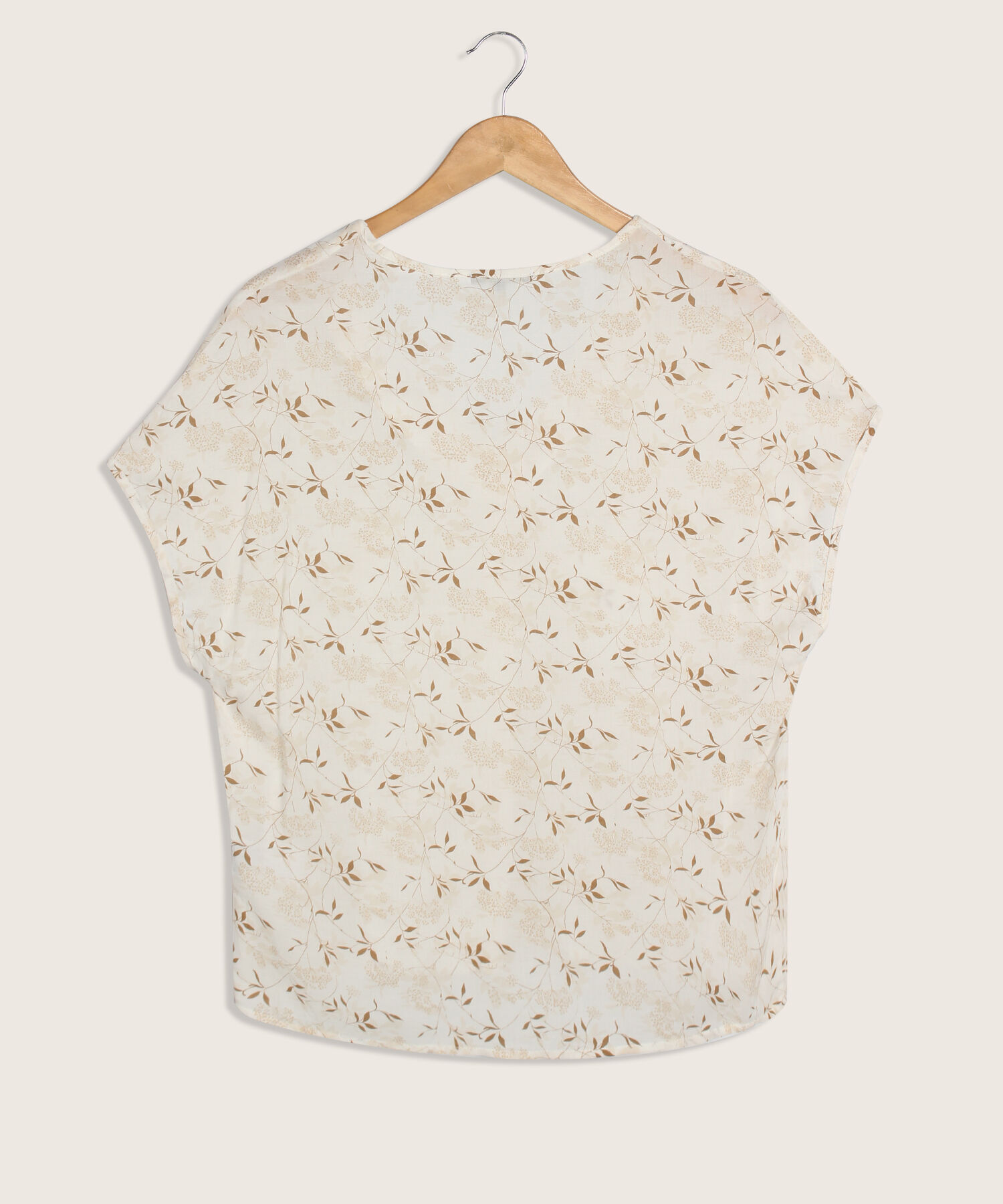 Blusa Manga Corta Con Prense