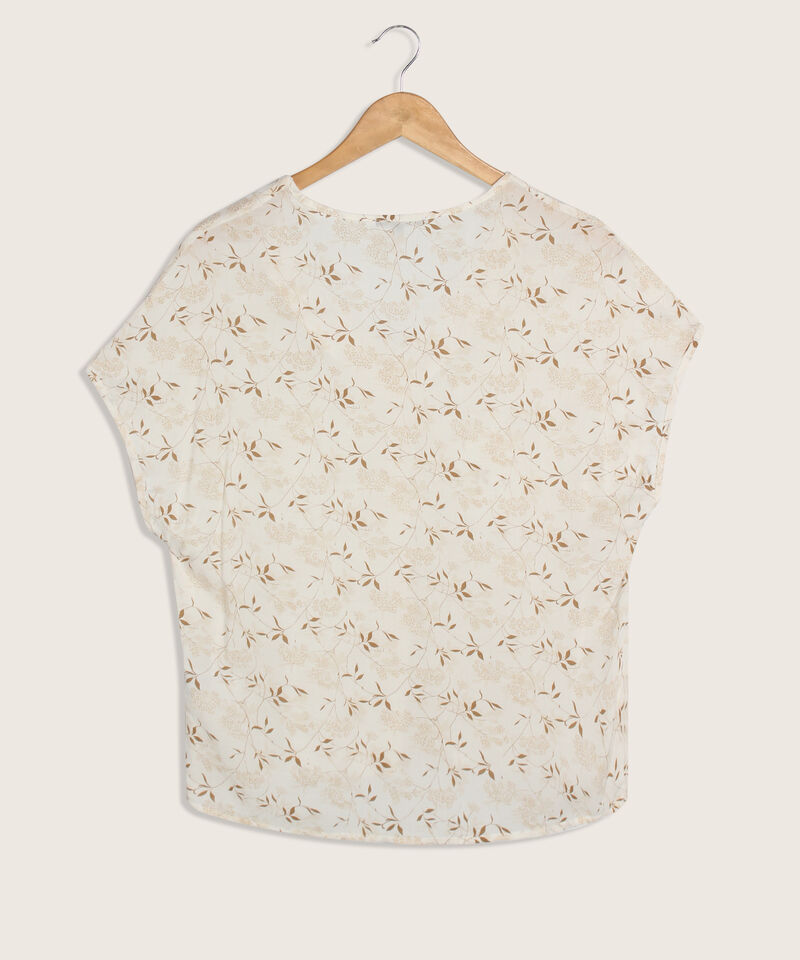 Blusa Manga Corta Con Prense