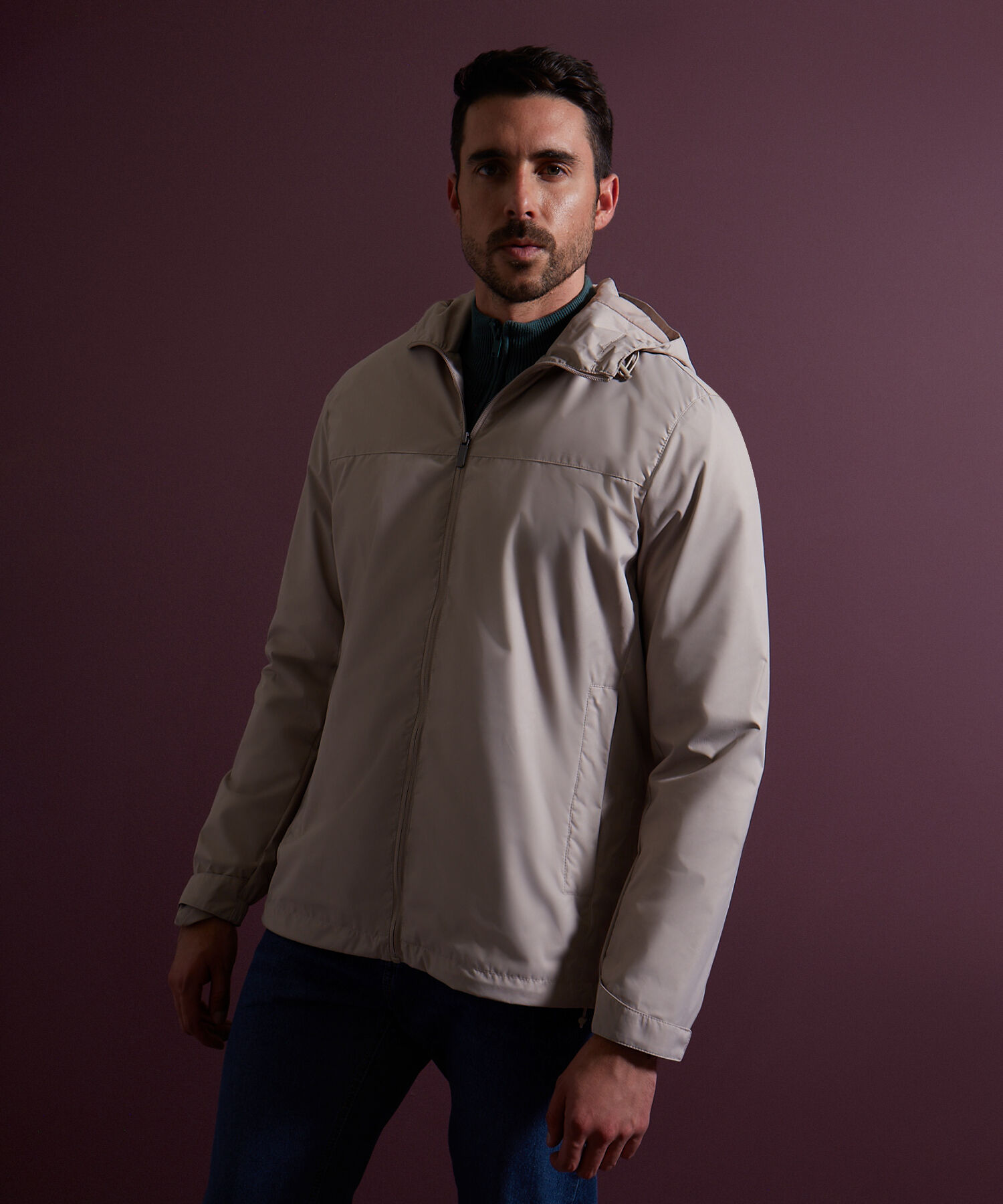 Chaqueta Parka Con Capota