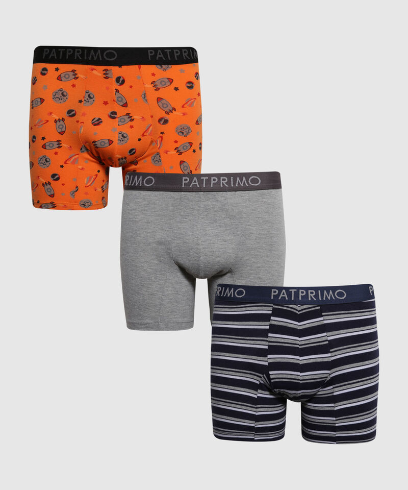 Pantaloncillo Pack X3 Boxer Medio En Algodón
