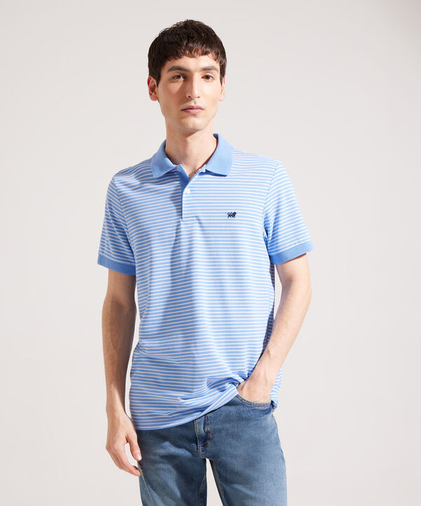 Polo Cuello Tejido Preteñido Bicolor Continuo image number null