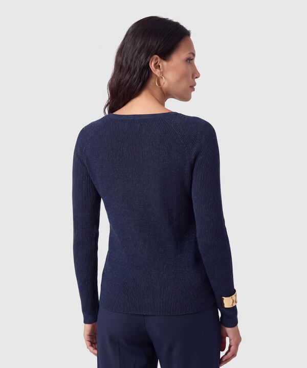 Saco Tejido Escote V Para Mujer