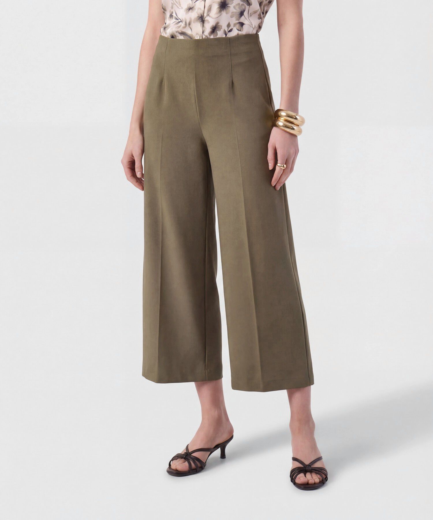 Pantal&oacute;n Culotte De Tiro Alto Para Mujer