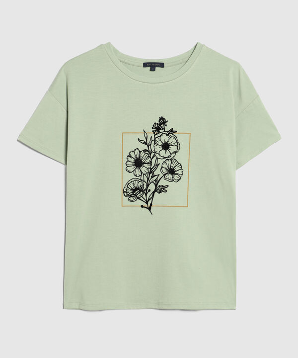 Camiseta Manga Corta Corrida Con Screen En Frente