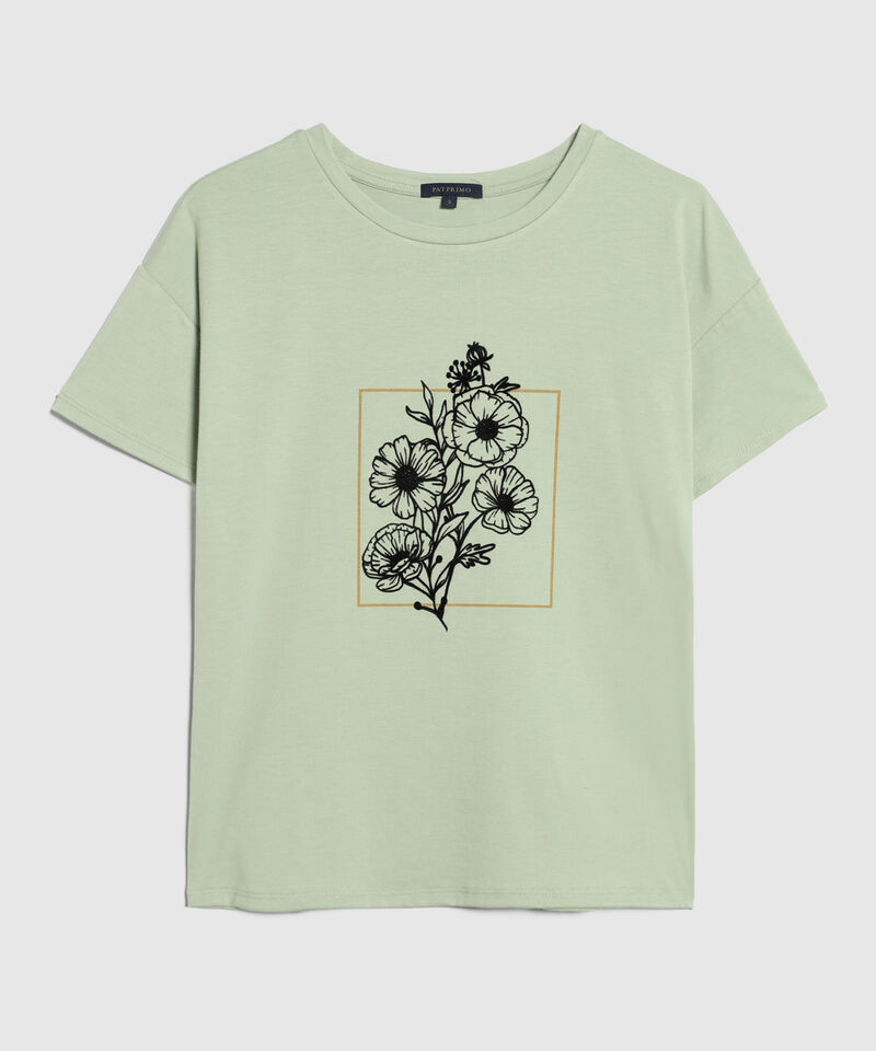 Camiseta Manga Corta Corrida Con Screen En Frente